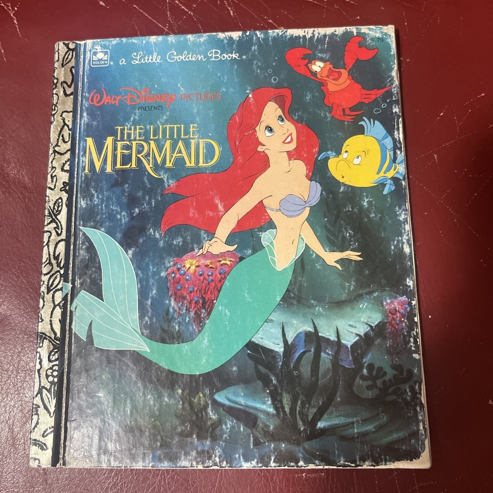 Disney The Little Mermaid Little Golden Book Ariel Michael Teitelbaum